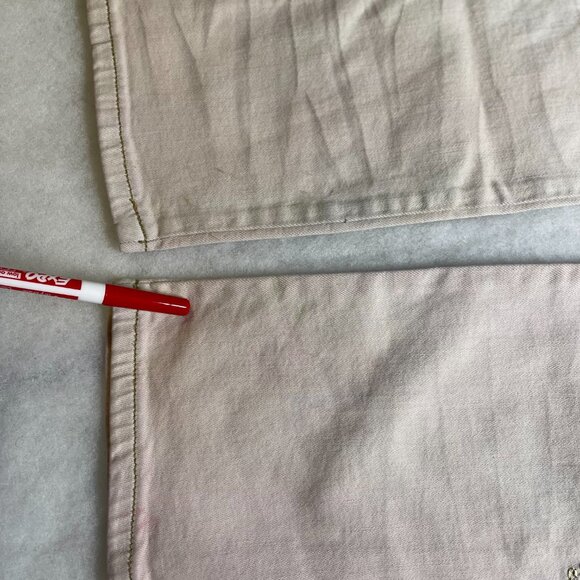 8ighth Dstrkt Mens Blue Pink Boho Embroidered Embellished Denim Jeans 40x34 - Picture 14 of 15